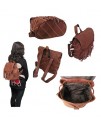 Amerileather Briella Leather Backpack Brown