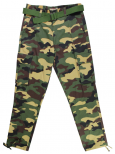 Camo Cargo Pants with Belt