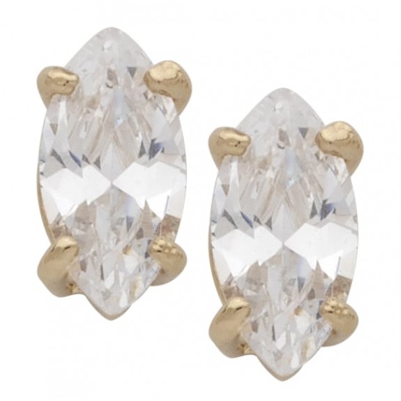 CZ Gold Plated Earrings