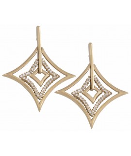 Gold Plated Dangling Earrings