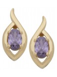 Gold Plated Birthstone Earring October 