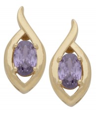 Gold Plated Birthstone Earring October 