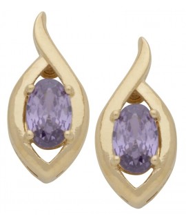 Gold Plated Birthstone Earring October 