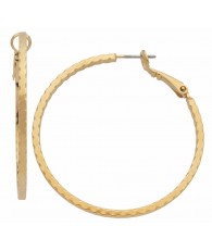 Gold Plated Hoop Earrings Medium