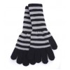 Magid Striped Glove Black/Grey