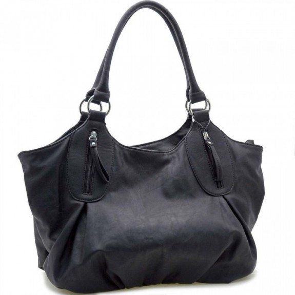 Dasein Women Fashion Faux Leather Shoulder Bag 