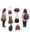 Amerileather Leather Three Way Backpack