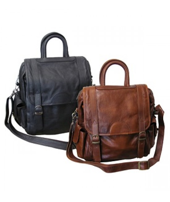 Amerileather Leather Three Way Backpack