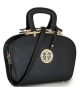 Dasein Frame Handle Satchel Bag Black