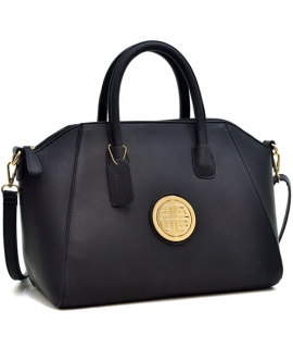 Dasein Women’s Satchel Handbags Shoulder Purses Black