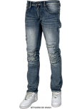 Blind Trust Distressed Slim Fit Jeans