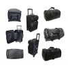 Amerileather Black Leather-2-Piece Luggage Set