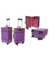 Amerileather Old Fashioned Chest Styled Violet 23 Rolling Luggage